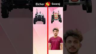 Eicher 551 Vs Swaraj 855FE  funny crazyxyz experiment ytshorts trending eicher swaraj [upl. by Gnoc]