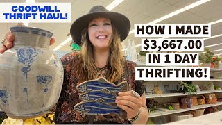 THRIFTING FOR RESALE How I Made 366700 Profit In 1 Day Thrifting HERES WHAT TO LOOK FOR [upl. by Chemash]