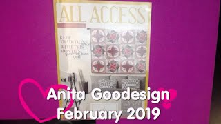 Anita GoodesignFebruary 2019 All Accessamazing embroidery designs [upl. by Kries]