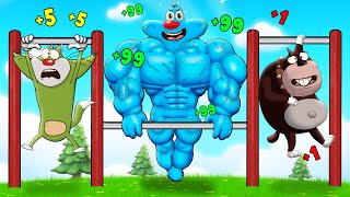 Roblox Oggy Beat Everyone In Pull Up Challange With Jack [upl. by Elden990]