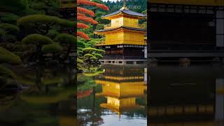 Kinkakuji the Golden Pavilion in Kyoto is a breathtaking Zen temple covered in radiant gold [upl. by Enomal346]