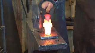 Forging simple hardies for the blacksmith shop  tool making [upl. by Sheeb29]