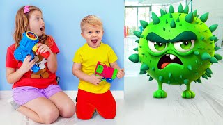 Oliver and Kids Story about Viruses [upl. by Tergram]