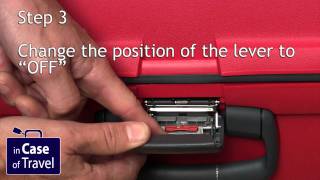 How to set the lock code on a Samsonite Aeris basic and other cases without TSA [upl. by Aihsatal]