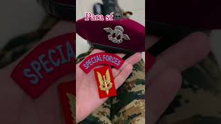 PARA SF  Maroon Beret  Special Forces Tab  Balidan Badge [upl. by Kilan]