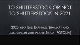 Shutterstock Is it worth it in 2021 Year End 2020 earnings summary and comparison with Adobe stock [upl. by Isnyl]