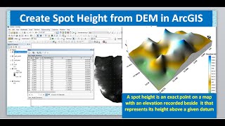 Create Spot Height Elevation from DEM in ArcGIS [upl. by Anelaf]