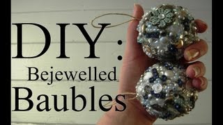 Ecofriendly Bejeweled Bauble Tutorial [upl. by Ihcur884]