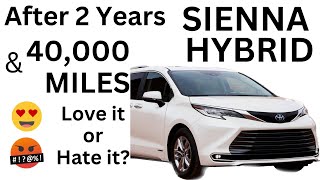 Toyota Sienna Hybrid  40k Mile Update [upl. by Niwhsa]