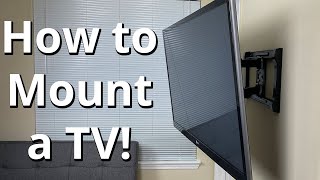 How to Properly Mount a TV to a Wall Step by Step [upl. by Asnerek]