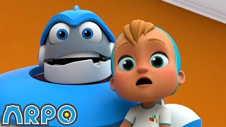 I House  ARPO The Robot  Robot Cartoons for Kids  Moonbug Kids [upl. by Basset480]