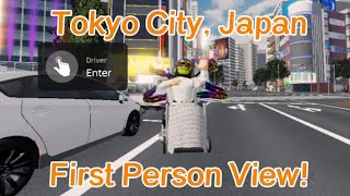 Tokyo City Japan  First Person View  Midnight Racing Tokyo  Roblox [upl. by Adnam642]