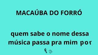 MACAÚBA DO FORRÓ amor bandido LETRA [upl. by Camille]