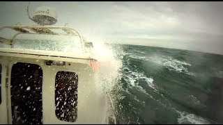 Redbay Stormforce Rib  rough seas at Garron point Ireland [upl. by Cleve]