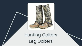 UIIHUNT Hunting Leg Gaiters [upl. by Anelliw703]