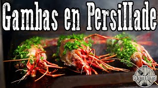 Gambas en persillade à la Plancha et elles sont vraiment énormes  🦐🔥😱 [upl. by Torp45]