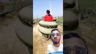 Gaint snake vs man snake anaconda vfx anacondaattack cobra snakesshortsvideo shortsytshorts [upl. by Joost]