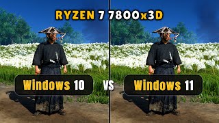 Windows 10 22H2 vs Windows 11 24H2  Ryzen 7 7800x3D  Zen4 [upl. by Judus974]