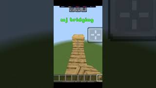 Types of bridging in PE minecraft pvpwars minecraftgameplay gaming bridging [upl. by Akiras]