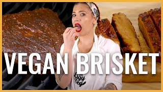 The Ultimate Vegan Brisket  TEXAS STYLE BBQ SEITAN [upl. by Onahpets289]