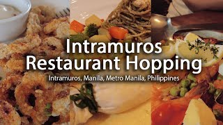 4k Intramuros Restaurant Hoping Virtual Tour  Island Times [upl. by Addia]