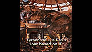 T  rex roar based on irl   prehistoricworld edit extinctanimal jurassicworld [upl. by Orihakat]