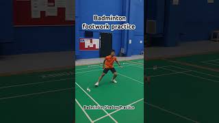 Badminton footwork practice badminton badmintonlovers ytshorts ytshort youtube tricks [upl. by Elia]