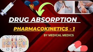 Pharmacokinetics  Drug Absorption  Absorption of Drug Pharmacology  Medical Medics [upl. by Parthen]