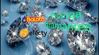 Como recargar diamantes en free fire efecty o baloto colombia [upl. by Ribal949]