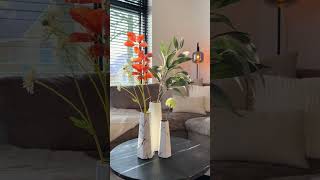 QUVIO Vazen van keramiek  Marble look  Set van 3 home homedecor accessories bloemen products [upl. by Breh]