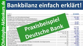 Wie liest man eine Bankbilanz Erklärt am Beispiel Deutsche Bank [upl. by Haman]