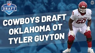 Dallas Cowboys select Tyler Guyton in first round of 2024 NFL Draft  Blogging The Boys [upl. by Erde]