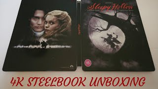 Unboxing the new 4K Steelbook of Sleepy Hollowsleepyhollow johnnydepp horror movies unboxing [upl. by Aissilem]