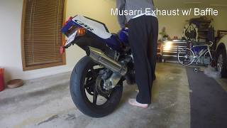 CBR250RR Exhaust Comparison  Musarri or Xcite Stainless [upl. by Airreis]