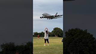 Emirates airbus a380 amezing view airplane pilot a380 [upl. by Hahnert8]