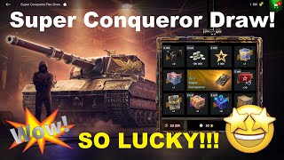 WoT Blitz  Super Conqueror Draw  VERY LUCKY The 1st spin test x9 accounts tanks for free [upl. by Gaven]