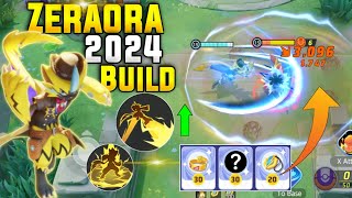 2024 ZERAORA NEW BEST BUILD FOR DISCHARGE AND SPARK MUST TRY THIS BUILD  POKEMON UNITE ZERAORA [upl. by Acisse]