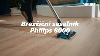 Brezžični pokončni sesalnik Philips 8000 s tehnologijo PowerCyclone 12 [upl. by Alrad]