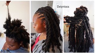 PERMANENT LOC EXTENSIONS ON LONG HAIR [upl. by Lledra113]