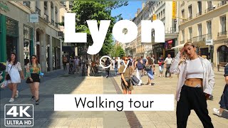 Lyon France 🇫🇷 Walking tour 4k [upl. by Lesirg]