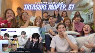 COUSINS REACT TO TREASURE MAP EP37 🚨 트레저의 첫 연기 도전 현장 🚨 웃참 비상 [upl. by Nodab]