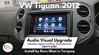 Awesome Audio Grade VW Tiguan Wireless CarPlay Android Auto KENWOOD DMX7722DABS vw caraudio car [upl. by Mcgurn87]