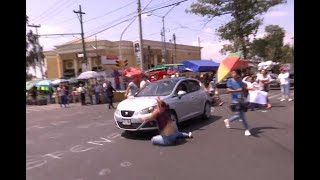 Conductor atropella a manifestantes que protestaban por falta de agua en Ermita Iztapalapa [upl. by Edahsalof]