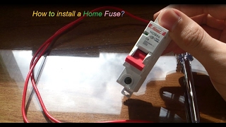 How to install a home fuse home circuit breaker [upl. by Lapointe386]