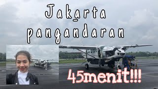 Jakarta  Pangandaran hanya 45menit Susi Air  First Vlog [upl. by Enahs]