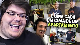 CASIMIRO REAGE A MANSÃO DE JON VLOGS EM SÃO PAULO  PODPAH VISITA  Cortes do Casimito [upl. by Gninnahc]