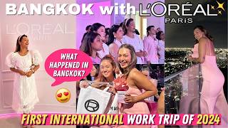 My FIRST INTERNATIONAL WORK trip of 2024 Bangkok with L’Oreal Paris  TravelWSar [upl. by Ahso740]