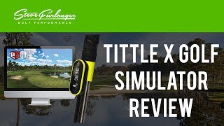 TITTLE X GOLF SIMULATOR WITH TRUGOLF E6 REVIEW TITTLEX [upl. by Bywoods659]