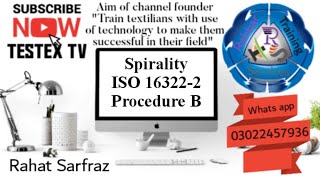 ISO 163222 ProB  Spirality  Knit fabric Skewness  Textile testing testextv rahatsarfraz [upl. by Anavlys]