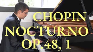 F Chopin Nocturno en do menor Op48 Nº1 Pianista Alí Rafael Durán VIDEO 4K [upl. by Euqinom647]